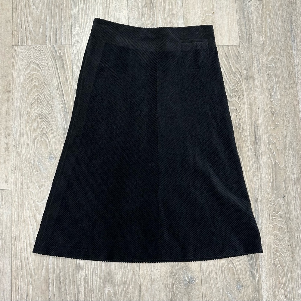Gudrun Sjoden black corduroy skirt- A-line